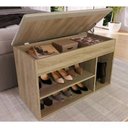 Ver imagem 1 de Sapateira Bau Com Tampo Estofado Sp080 Oak