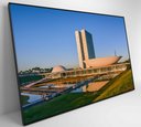 Ver imagem 3 de Quadro Congresso Nacional Brasília - 60x40 Cm - Vidro Impresso