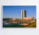 Ver imagem 5 de Quadro Congresso Nacional Brasília - 60x40 Cm - Vidro Impresso