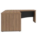 Ver imagem 6 de Mesa para Escritório em L Diretor Lado Direito Nogal/preto