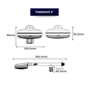 Ver imagem 3 de Chuveiro Piscina Frio Completo 4 com Registro Durin Preto