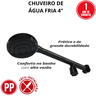 Chuveiro Piscina Frio Completo 4 com Registro Durin Preto - 2