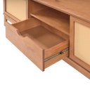 Ver imagem 6 de Rack Inari para TV 65 Polegadas 100% Madeira Maciça 160cm com Palhinha 2 Portas 1 Gaveta
