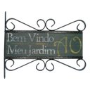 Ver imagem 1 de Placa Rústica Bem Vindo Ao Meu Jardim