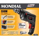 Ver imagem 2 de Furadeira de Impacto Mondial 3-8 Pol. All Black 550w 220v