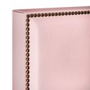 Ver imagem 2 de Cabeceira Box Casal King Com Tachas 195 Cm Suede Rosê
