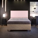 Ver mais imagens de Cabeceira Box Casal King Com Tachas 195 Cm Suede Rosê