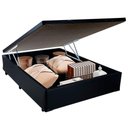 Ver imagem 6 de Cama Box Baú Casal Sintético Sereneprime Preto 138x188x44