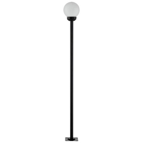 Poste para Praça Jardim Iluminação Externa 2m Alumínio Preto Global Dital sem Globo