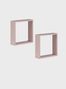 Ver imagem 1 de Kit de 2 Nichos 30cm Mdf Rosa - On Móveis