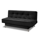 Ver imagem 5 de Sofá Cama 1,80m Flórida Suede Preto Mirra Decor