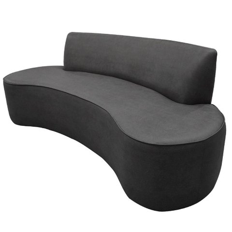 Sofá 03 Lugares 180cm Mônaco Corano Cinza - Nexta Casa