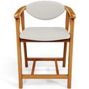 Ver imagem 5 de Kit 06 Banquetas Baixa Cozinha Sala de Jantar Bancada Cecília L02 Bouclê Cru - Lyam Decor