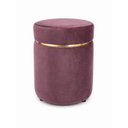 Ver imagem 3 de Kit Puff Cinta Superior Cinta Dourada Marsala Rosé / Veludo