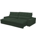 Ver imagem 2 de Sofá Retrátil Reclinável para Sala de Estar Living 290cm Dimas F04 Veludo Verde