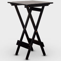 Conjunto Dobrável de Mesa Bistrô e 02 Cadeiras Cor Preta - 2