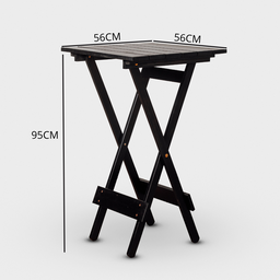 Conjunto Dobrável de Mesa Bistrô e 02 Cadeiras Cor Preta - 4