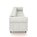 Ver imagem 7 de Sofá Living Sala de Estar Stanford Chesterfield 3 Lugares 260cm Pés de Madeira Couro Branco Manchado