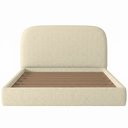 Ver imagem 7 de Cama King Flutuante com Cabeceira 195cm Aura W01 Linho Bege - Lyam Decor