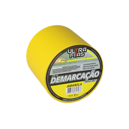 Fita Demarcação de Solo Pvc 100 Mm X 30 Metros - Amarela - 2