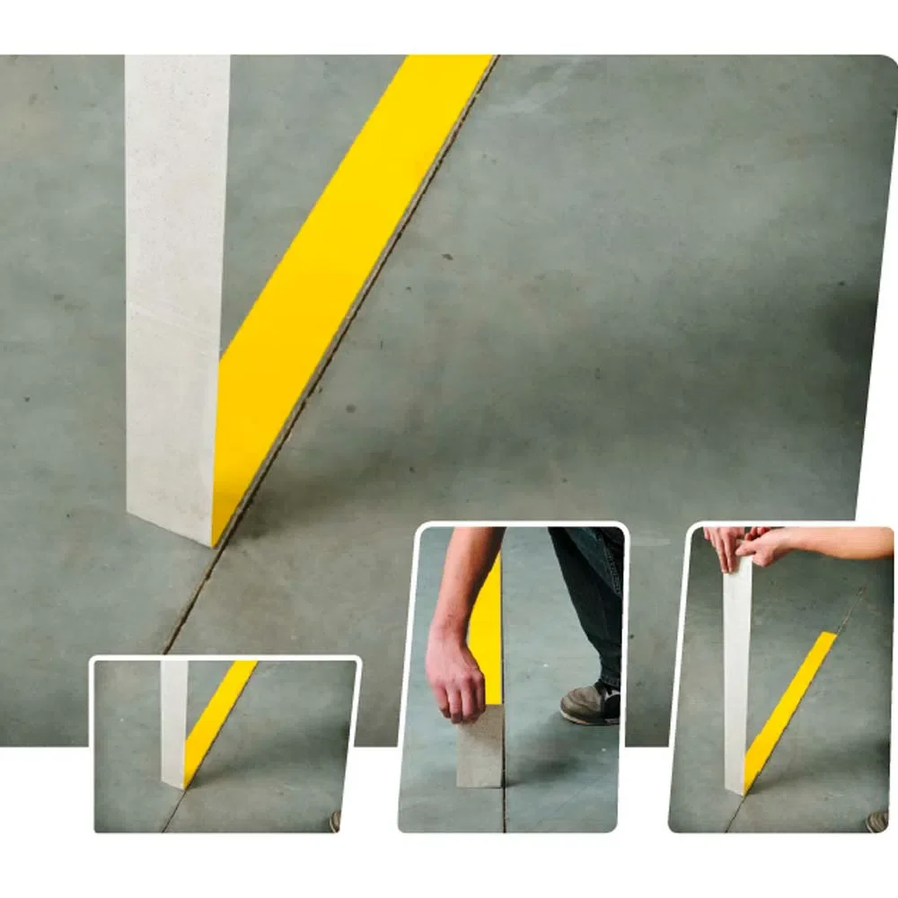 Fita Demarcação de Solo Pvc 100 Mm X 30 Metros - Amarela - 7