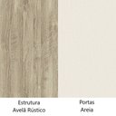 Ver imagem 7 de Guarda Roupa Dormitório Modulado Master Casal Queen 1,58 m Canto - Avelã Rústico e Areia - Luciane M