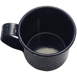 Caneca Xícara Agata 350ml Aço Carbono Esmaltado Rustica Azul - 2 Caneca Xícara Agata 350ml Aço Carbono Esmaltado Rustica Azul - 2