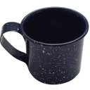 Ver imagem 1 de Caneca Xícara Agata 350ml Aço Carbono Esmaltado Rustica Azul