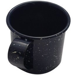 Caneca Xícara Agata 350ml Aço Carbono Esmaltado Rustica Azul - 4 Caneca Xícara Agata 350ml Aço Carbono Esmaltado Rustica Azul - 4