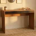 Ver imagem 2 de Mesa Escrivaninha 2 Gavetas B35 120 Cm Mell Preto Novam