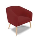 Ver imagem 2 de Poltrona Sala Decorativa Stella Pé Palito Natural Veludo Marsala D03 - D’Rossi