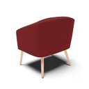 Ver imagem 7 de Poltrona Sala Decorativa Stella Pé Palito Natural Veludo Marsala D03 - D’Rossi