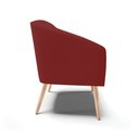 Ver imagem 6 de Poltrona Sala Decorativa Stella Pé Palito Natural Veludo Marsala D03 - D’Rossi