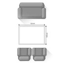 Ver imagem 3 de Tapete para Sala Quarto 100x150cm Andino Lancer