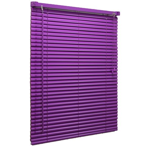 Persiana Horizontal PVC Lilás 160 (L) x 140 (A) Cortina Completa C/ Kit de instalação 1,60 x 1,40