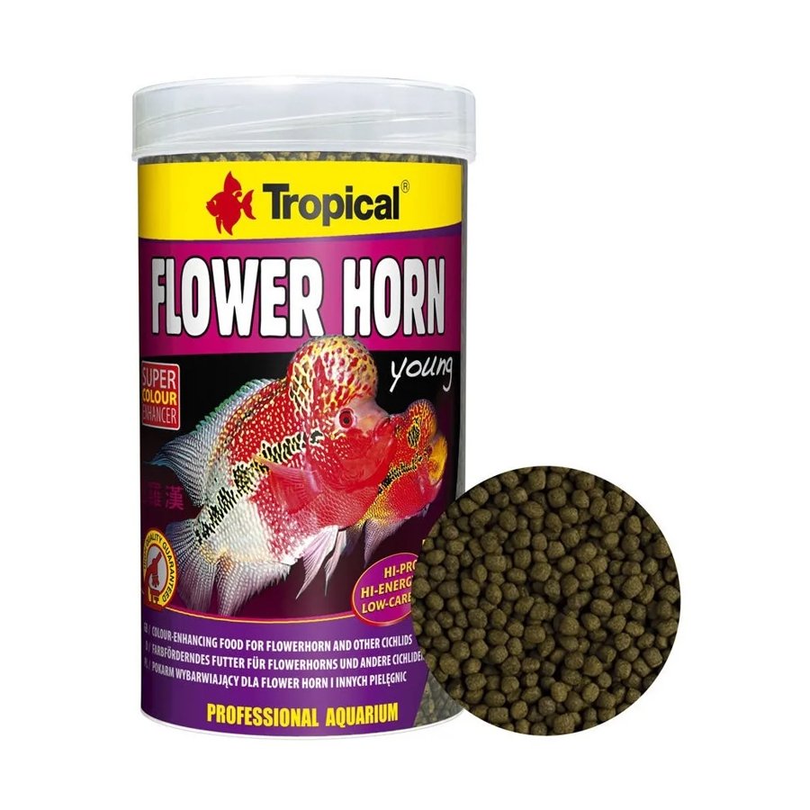 Tropical Flower Horn ADULT Pellet – Farbverstärkendes Futter Für Ausgewachsene Blumenhorne & Buntbarsche