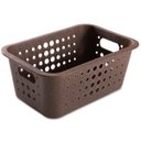 Ver imagem 1 de Caixa Organizadora Cesto Plástico Eco 5l Organização Closet Madeira