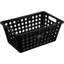 Ver imagem 1 de Caixa Organizadora Grande Plástica Alças Aberturas Closet Preta