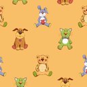Ver imagem 3 de Papel de Parede Infantil - Bichinhos de Pelúcia Arte Destaque 2,50 Metros