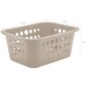 Caixa Organizadora Organize Bancada Cesto De Plástico 1,5l Bege - 2