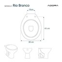 Ver imagem 3 de Assento Sanitario Almofadado Rio Branco para Vaso Addra