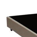 Ver imagem 2 de Base Box Solteiro Santo Box Sintético Bege 40x78x188