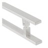 Puxador Duplo P/ Porta Em Aço Inox 50cm Modelo Flat Economy:Escovado - 1