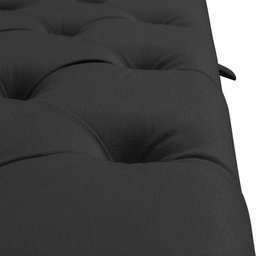 Recamier Baú Calçadeira para Cama Box Queen 150 Cm Dubai Corino Preto - Lh Móveis - 8