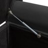 Recamier Baú Calçadeira para Cama Box Queen 150 Cm Dubai Corino Preto - Lh Móveis - 9
