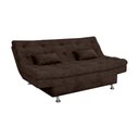 Ver imagem 3 de Sofá Cama Salomé Suede Marrom B256 - Matrix