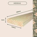 Ver imagem 5 de 10 Sarrafos de Madeira Tábuas para Construção Artesanatos e Projetos Bricolagem - 9,5x2x100cm