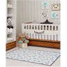 Tapete Infantil 1,00 x 1,40 Antiderrapante Quarto Azul Hk-01 - 1