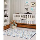 Ver imagem 1 de Tapete Infantil 1,00 x 1,40 Antiderrapante Quarto Azul Hk-01