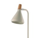Ver imagem 3 de Luminária de Mesa Abajur Metal Branco 1g9 14x49cm